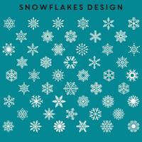 Weihnachten Schneeflocken Vektor Design. Schneeflocken Muster Hintergrund Design