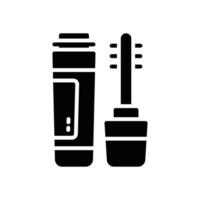 Wimperntusche Symbol. Vektor Glyphe Symbol zum Ihre Webseite, Handy, Mobiltelefon, Präsentation, und Logo Design.