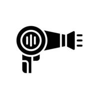 Fön Symbol. Vektor Glyphe Symbol zum Ihre Webseite, Handy, Mobiltelefon, Präsentation, und Logo Design.