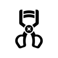 Wimper Lockenwickler Symbol. Vektor Glyphe Symbol zum Ihre Webseite, Handy, Mobiltelefon, Präsentation, und Logo Design.