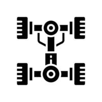 Chassis Symbol. Vektor Glyphe Symbol zum Ihre Webseite, Handy, Mobiltelefon, Präsentation, und Logo Design.