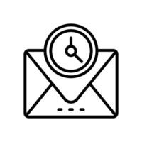 Email Symbol. Vektor Linie Symbol zum Ihre Webseite, Handy, Mobiltelefon, Präsentation, und Logo Design.