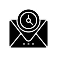 Email Symbol. Vektor Glyphe Symbol zum Ihre Webseite, Handy, Mobiltelefon, Präsentation, und Logo Design.