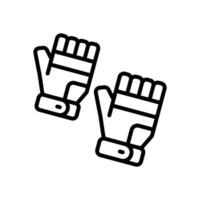 Handschuhe Symbol. Vektor Linie Symbol zum Ihre Webseite, Handy, Mobiltelefon, Präsentation, und Logo Design.