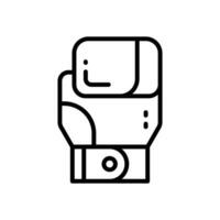 Boxen Handschuhe Symbol. Vektor Linie Symbol zum Ihre Webseite, Handy, Mobiltelefon, Präsentation, und Logo Design.