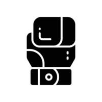 Boxen Handschuhe Symbol. Vektor Glyphe Symbol zum Ihre Webseite, Handy, Mobiltelefon, Präsentation, und Logo Design.