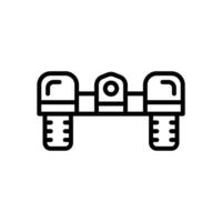 Hoverboard Symbol. Vektor Linie Symbol zum Ihre Webseite, Handy, Mobiltelefon, Präsentation, und Logo Design.