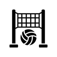 Volleyball Symbol. Vektor Glyphe Symbol zum Ihre Webseite, Handy, Mobiltelefon, Präsentation, und Logo Design.