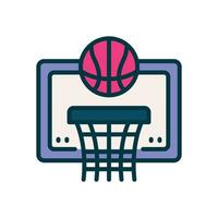 Basketball Symbol. Vektor gefüllt Farbe Symbol zum Ihre Webseite, Handy, Mobiltelefon, Präsentation, und Logo Design.