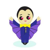 süß Vektor eben Halloween Charakter. Baby Dracula.