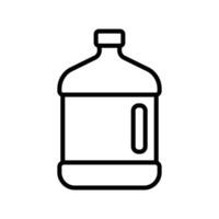 vatten gallon ikon vektor design mall enkel och rena