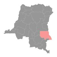 tanganyika Provinz Karte, administrative Aufteilung von demokratisch Republik von das Kongo. Vektor Illustration.