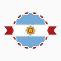 kreativ Argentinien Flagge Emblem Abzeichen vektor