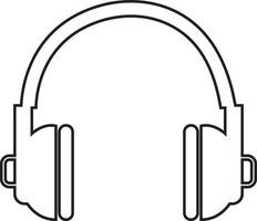 Kopfhörer Headset Symbol im Linie Stil. isoliert auf transparent Hintergrund. Audio- Gadget Geschäft Konzept. Kunde Bedienung oder Kunde Unterstützung Headset oder Kopfhörer Vektor zum Apps und Websites