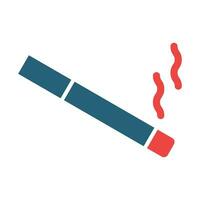 Zigarette Glyphe zwei Farbe Symbol Design vektor