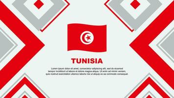 tunisien flagga abstrakt bakgrund design mall. tunisien oberoende dag baner tapet vektor illustration. tunisien oberoende dag