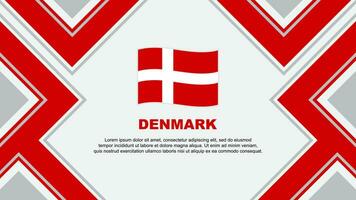 Dänemark Flagge abstrakt Hintergrund Design Vorlage. Dänemark Unabhängigkeit Tag Banner Hintergrund Vektor Illustration. Dänemark Vektor