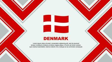 Danmark flagga abstrakt bakgrund design mall. Danmark oberoende dag baner tapet vektor illustration. Danmark vektor