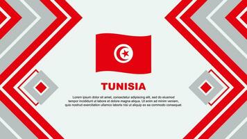 tunisien flagga abstrakt bakgrund design mall. tunisien oberoende dag baner tapet vektor illustration. tunisien design