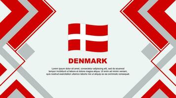 Danmark flagga abstrakt bakgrund design mall. Danmark oberoende dag baner tapet vektor illustration. Danmark baner