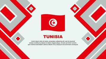 tunisien flagga abstrakt bakgrund design mall. tunisien oberoende dag baner tapet vektor illustration. tunisien tecknad serie