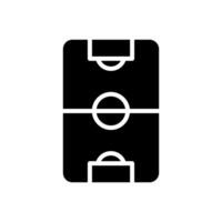 Fußball Feld Symbol einfach Design Stadion Symbol Logo Design vektor