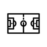 fotboll fält ikon enkel design stadion ikon logotyp design vektor