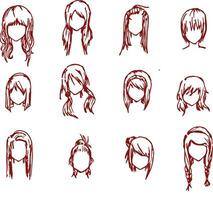 Vektor Anime Haar