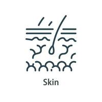 hud diagram, hår förlust förebyggande, dermatologi koncept, vård och skydd vektor