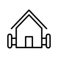 Bauernhaus-Vektor-Symbol vektor