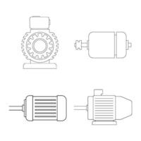 elektrisch Motor- Symbol Vektor