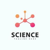 molekyl logotyp ikon mall för vetenskap varumärke identitet. vektor