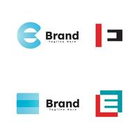 Brief e Logo Symbol Design Vektor Vorlage