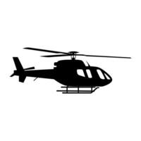 ein Hubschrauber Silhouette Vektor kostenlos