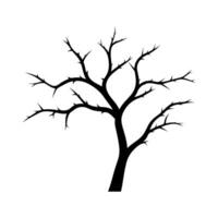 ein Ast Baum ohne Blätter Vektor Silhouette Clip Art kostenlos