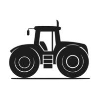 ein Traktor Vektor schwarz Clip Art isoliert auf ein Weiß Hintergrund, ein Bauernhof Traktor Silhouette