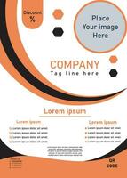 korporativ Flyer Design zum Ihre Geschäft, Vektor Vorlage Flyer