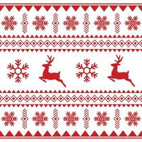 söt och mysigt jul mönster med hjortar och snöflingor vektor