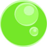 ein süß suchen kugelförmig grün gefärbt Karikatur Marmor Ball Vektor oder Farbe Illustration