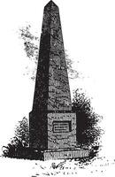 humphreys monument, vintage illustration vektor