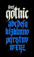 gotisches, englisches Alphabet. vektor