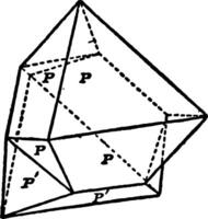 spinell-tvilling årgång illustration. vektor