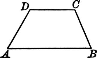 trapezoid årgång illustration. vektor