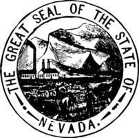 Nevada Siegel Jahrgang Illustration vektor