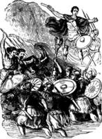 Caesar im England Jahrgang Illustration. vektor