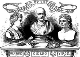 cicero, årgång illustration. vektor