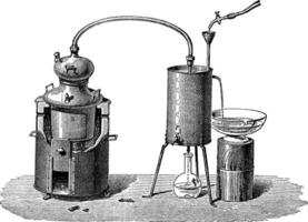 immer noch oder Destillation Gerät, Jahrgang Gravur vektor