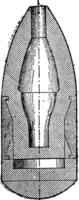 Projektil Erweiterung, hotchkiss, Jahrgang Gravur. vektor