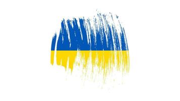 ukrainische Nationalflagge im Grunge-Stil vektor