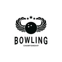 bowling sport begrepp logotyp design idéer vektor